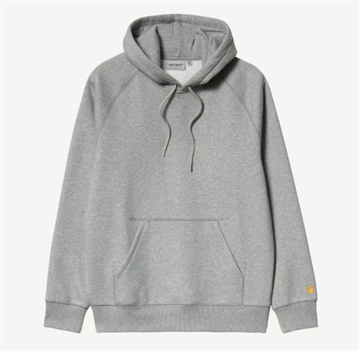 Carhartt WIP Hooded Chase Sweatshirt Grey Heather / Gold